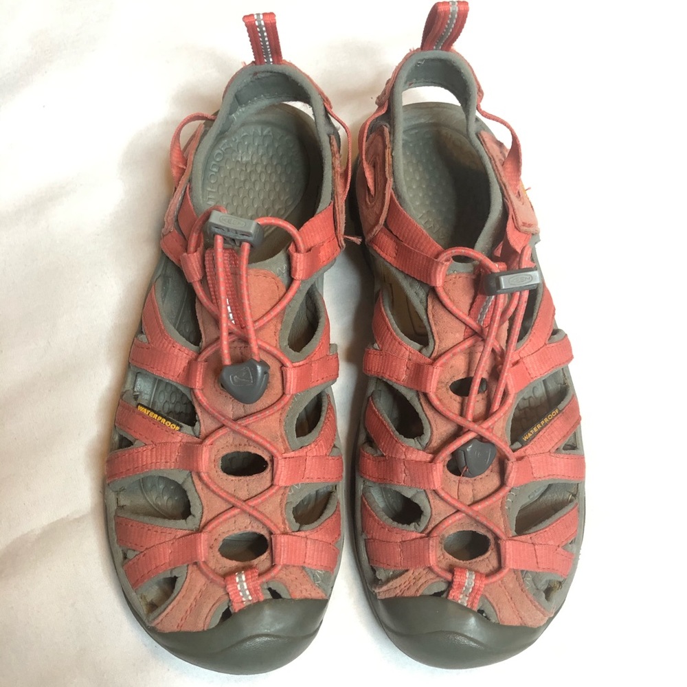 Keen pink coral waterproof sandals